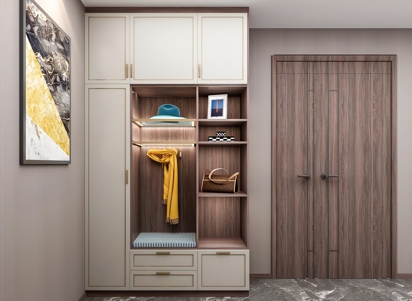 佐帝雅全屋定制：看完鄰居家的入戶柜，后悔裝早了